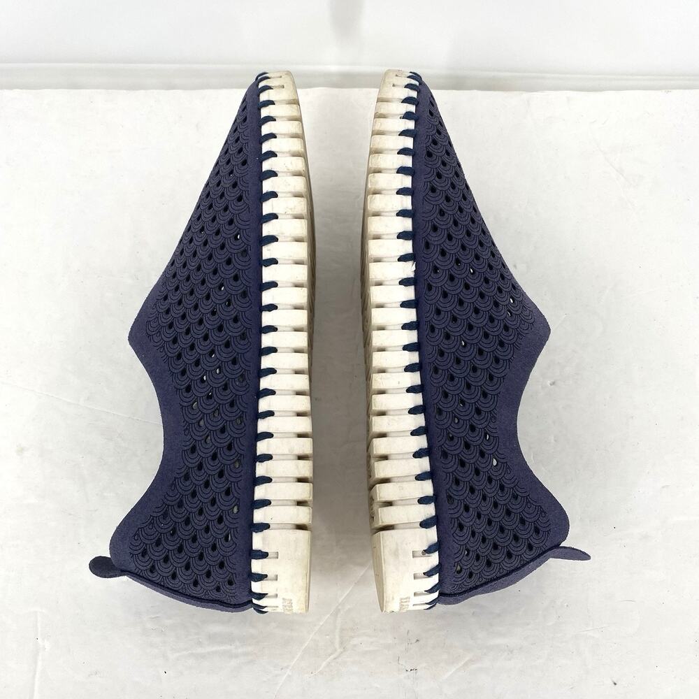 Ilse Jacobsen Tulip Laser Cut Slip On Flats Navy Blue EU 40 US 9.5 - Picture 5 of 8